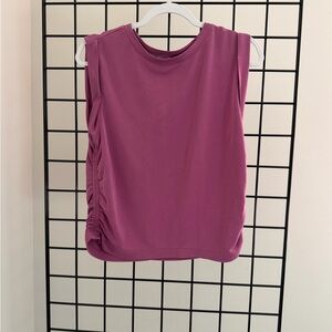 LOFT Sleeveless Magenta Muscle Tee
